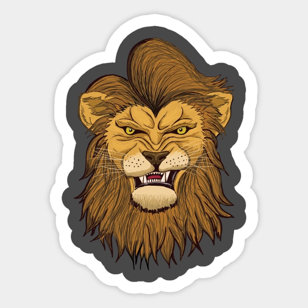 The King Sticker by RaymondWareNYC